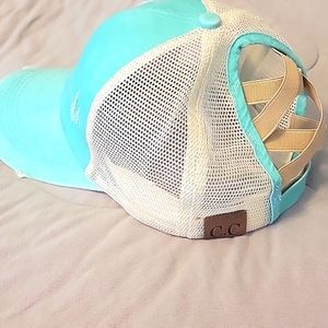 C.C baseball hat with ponytail opening